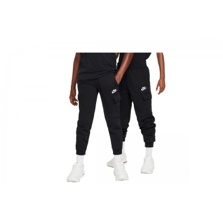 Nike Sportswear Club Fleece Cargo Παιδικό Παντελόνι Φόρμας Μαύρο