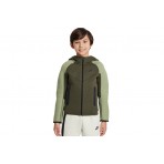 Nike Sportswear Tech Fleece Παιδική Ζακέτα με Κουκούλα Λαδί, Χακί