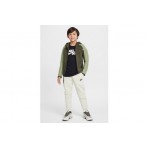 Nike Sportswear Tech Fleece Παιδική Ζακέτα με Κουκούλα Λαδί, Χακί