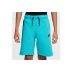Nike Tech Fleece Παιδική Αθλητική Βερμούδα Τυρκουάζ