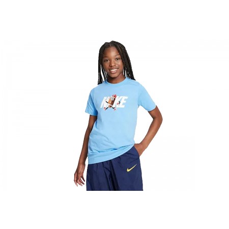 Nike Sportswear Παιδική Κοντομάνικη Μπλούζα Γαλάζια