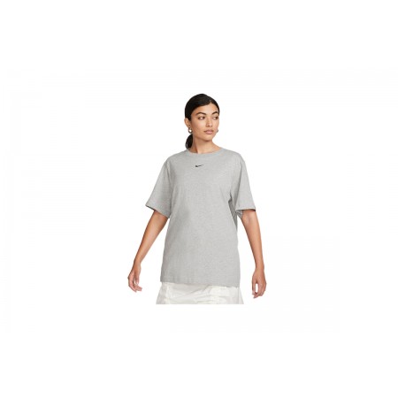 Nike Sportswear Essentials Γυναικείο Κοντομάνικο T-Shirt Γκρι