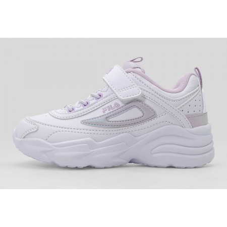 Fila Heritage Skye V Παιδικά Sneakers Λευκά, Λιλά