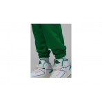 Jordan Wordmark Fleece Ανδρικό Παντελόνι Φόρμας Πράσινο