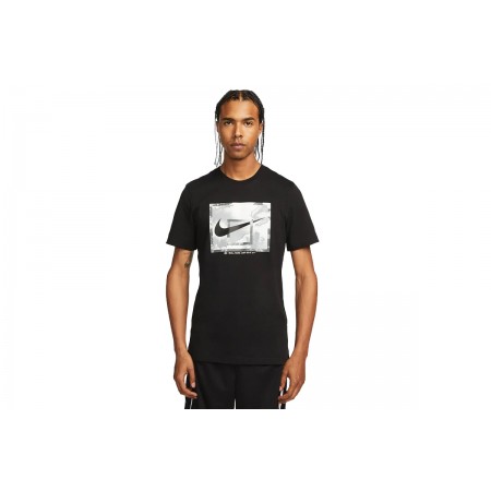 Nike Ανδρικό Κοντομάνικο T-Shirt Μαύρο (FJ2338 010)