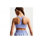 Nike Dri-FIT Swoosh Παιδικό Μπουστάκι Λεβάντα