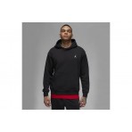 Jordan Brooklyn Fleece Ανδρικό Φούτερ με Κουκούλα Μαύρο