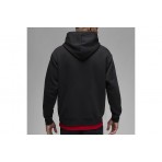 Jordan Brooklyn Fleece Ανδρικό Φούτερ με Κουκούλα Μαύρο