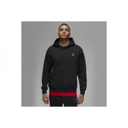 Jordan Brooklyn Fleece Ανδρικό Φούτερ με Κουκούλα Μαύρο