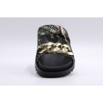 Guess Fatema Logo 4G Παντόφλες Flatforms (FL6FATFAL03 BLKPL)