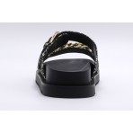 Guess Fatema Logo 4G Παντόφλες Flatforms (FL6FATFAL03 BLKPL)