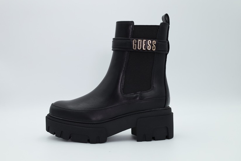 Guess Yelma Γυναικεία Μποτάκια Μαύρα
