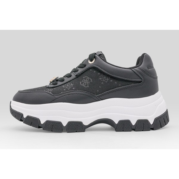 Guess Berrett 4G Peony Logo Sneakers (FLFBRTELE12 BLACK)