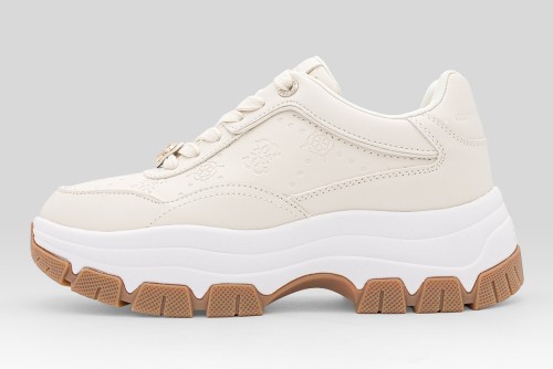 Guess Berrett 4G Peony Logo Sneakers (FLFBRTPEL12 CREAM)