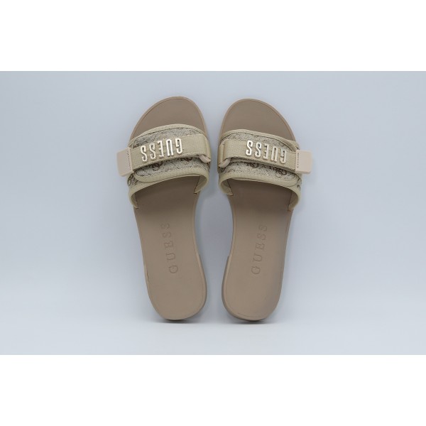 Guess Elyze 4G Logo Σανδάλια (FLJELYLEL19 GOLD)
