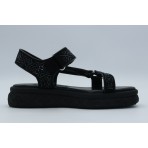 Guess Lode Cotton Fatigue Σανδάλια (FLJLODFAP03 BLACK)