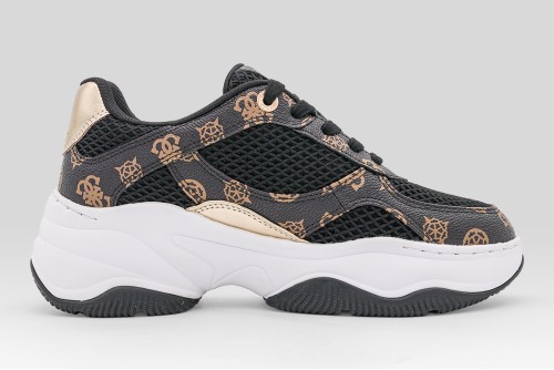 Guess Harpaa Logo Chain Sneakers (FLPHARFAL12 BLKBR)