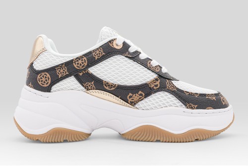 Guess Harpaa Logo Chain Sneakers (FLPHARFAL12 WHIBR)