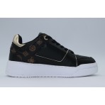 Guess Delove Γυναικεία Sneakers Μαύρα, Χρυσά, Λευκά