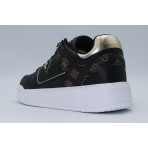 Guess Delove Γυναικεία Sneakers Μαύρα, Χρυσά, Λευκά