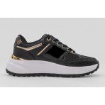 Guess Fonzi Laminated-Insert Sneakers (FLTFONFAB12 BLACK)