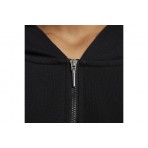 Nike Sportswear Chill Terry Γυναικεία Ζακέτα με Κουκούλα Μαύρη