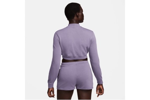 Nike Sportswear Chill Terry Crop Top Μακρυμάνικο Γυναικείο (FN2476 509)