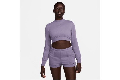 Nike Sportswear Chill Terry Crop Top Μακρυμάνικο Γυναικείο (FN2476 509)