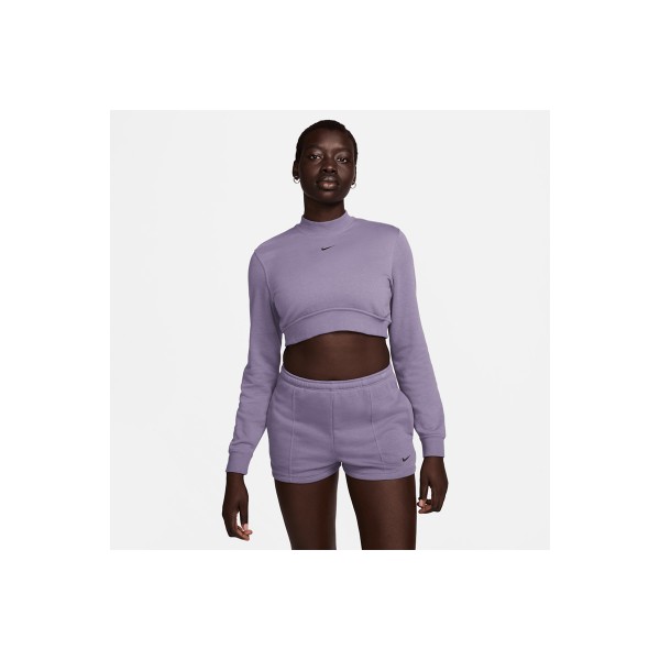 Nike Sportswear Chill Terry Crop Top Μακρυμάνικο Γυναικείο (FN2476 509)
