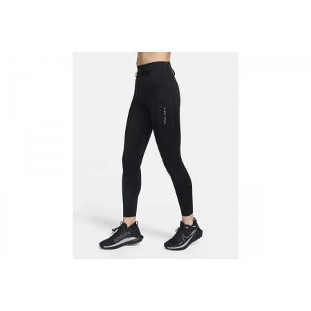 Nike Trail Go Γυναικείο Ψηλόμεσο 7/8 Μακρύ Κολάν Μαύρο