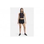 Nike One Classic Dri-FIT Γυναικεία Αμάνικη Crop Top Μπλούζα Μαύρη
