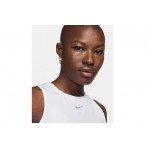 Nike One Classic Dri-FIT Γυναικεία Αμάνικη Crop Top Μπλούζα Λευκή