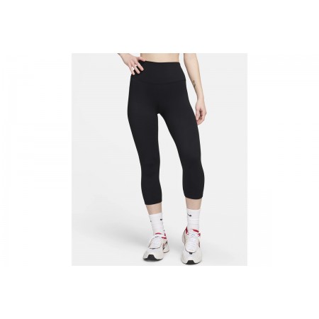 Nike One Dri-FIT Γυναικείο Ψηλόμεσο Crop Κολάν Μαύρο