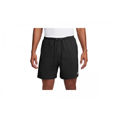 Nike Club French Terry Ανδρική Αθλητική Βερμούδα Μαύρη