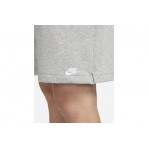 Nike Club French Terry Ανδρική Αθλητική Βερμούδα Γκρι