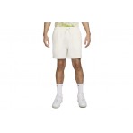 Nike Club French Terry Ανδρική Αθλητική Βερμούδα Λευκή