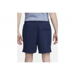Nike Club French Terry Ανδρική Αθλητική Βερμούδα Μπλε Σκούρο