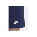 Nike Club French Terry Flow Ανδρική Αθλητική Βερμούδα Μπλε Σκούρα