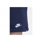 Nike Club French Terry Ανδρική Αθλητική Βερμούδα Μπλε Σκούρο