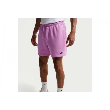 Nike Club French Terry Flow Ανδρικό Αθλητικό Σορτς Ροζ