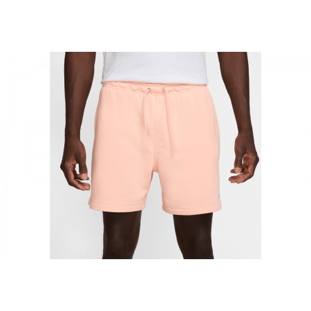 Nike Club French Terry Ανδρική Αθλητική Βερμούδα Σομόν