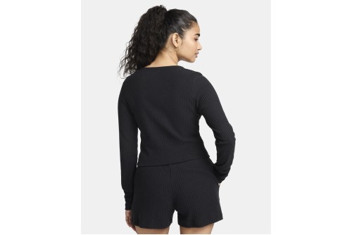 Nike Sportswear Chill Rib Ζακέτα Βαμβακερή Γυναικεία (FN3682 010)