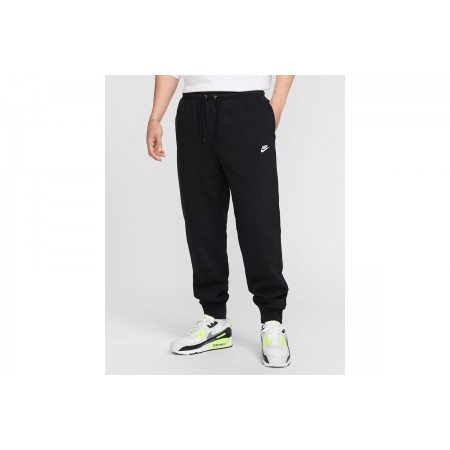 Nike Club Fleece Ανδρικό Παντελόνι Φόρμας Μαύρο