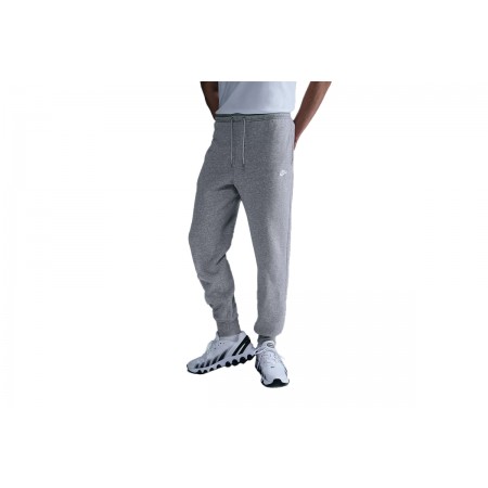 Nike Club Fleece Ανδρικό Παντελόνι Φόρμας Γκρι