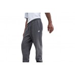 Nike Club Fleece Ανδρικό Παντελόνι Φόρμας Γκρι