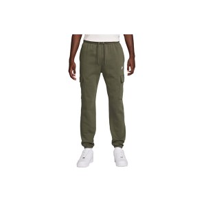 Nike Club Fleece Cargo Παντελόνι Φόρμας Ανδρικό (FN3805 222)