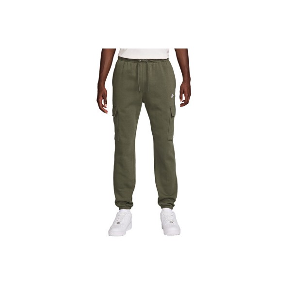 Nike Club Fleece Cargo Παντελόνι Φόρμας Ανδρικό (FN3805 222)