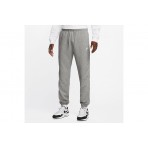 Nike Club Cuffed Brushed Fleece Ανδρικό Παντελόνι Φόρμας Γκρι