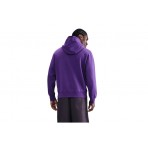 Nike Club Fleece Ανδρικό Φούτερ με Κουκούλα Μωβ