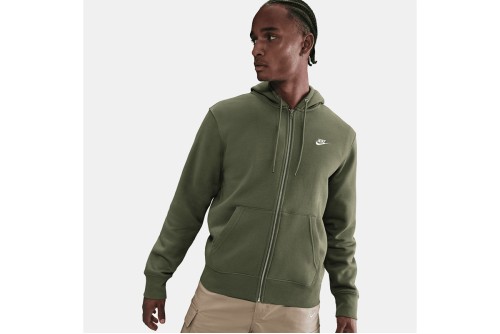 Nike Club Fleece Ζακέτα Βαμβακερή Ανδρική (FN3861 222)